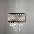 Bcp-016-bl4 Metal Shade Chandelier Chrome Bubble 4-light Indoor Crystal