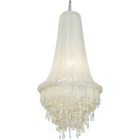 N1518-613 Metropolitan Crystal Reign Chandelier Polished Nickel