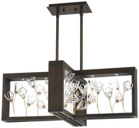 N7965-730-l Metropolitan N7965-l Maison Des Fleurs 30 Inch W Led Chandelier - Regal Bronze /
