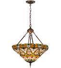 162116 Meyda Inverted Stained Glass Lighting Style Pendant 20 " Tiffany Middleton
