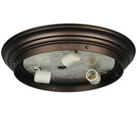 130632 Meyda Tiffany 3 Light 15 Inch W Flush Mount Ceiling Fixture - Multicolor
