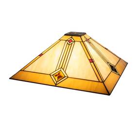 141958 Meyda Tiffany 17 Inch Square Diamond Mission Shade
