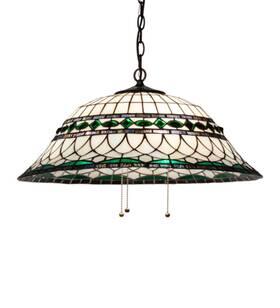 230950 Meyda Tiffany 3 Light 24 Inch W Pendant - Multicolor