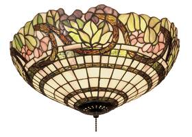 47608 Meyda Tiffany Handel Grapevine 3 Light 15 Inch W Flush Mount - Glass