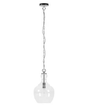 Pd1069 Meyer And Cross Meyer&cross Verona 1-light Brushed Nickel Pendant With Clear Glass Shade