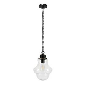 Pd0458 Meyer&cross And Pendant Light 9.12 Inch W Adjustable 1-light Clear Glass Blackened