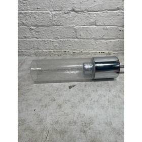 Pd0584 Meyer&cross Lance 1-light Polished Nickel Pendant With Seeded Glass Shade