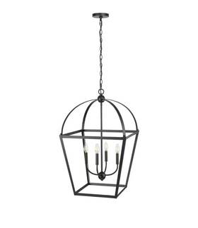 13904-mb Millenium Lighting Kelsey 4-light 20.1 Inch Matte Black Pendant Light