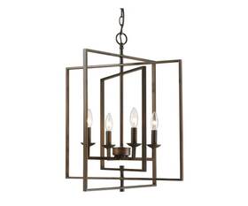 3231-rbz Millennium Lighting Nellis 4 Light 20 Inch Wide Taper Candle Pendant
