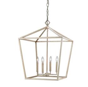 Millennium 842639023575 Lighting 3254-vw Vintage White 4-light Pendant Lantern