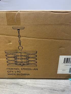 170024-an Millennium Lighting Annata 4 Light 16 Inch W Cage Pendant - Nickel