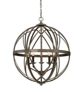 Pendant-28 Millennium Lighting 2285-as Lakewood - 5 Light Inches Tall And 24