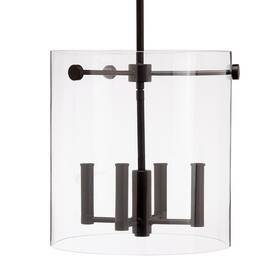 55302-mb Millennium Lighting 55302 Vissi 4 Light 12 Inch W Taper Candle Pendant - Black
