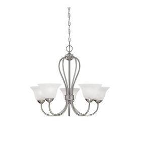 75-sn Millennium Lighting - Main Street 5 Light Chandelier-22 Inches Tall And 25.5