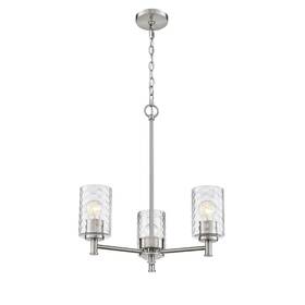9213-bn Millennium Lighting 9213 Ashli 3 Light 20 Inch Wide Chandelier - Brushed Nickel