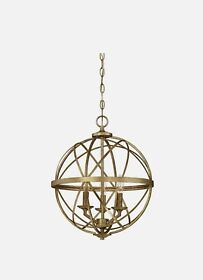 2283-vg Millennium Lighting Lakewood 3 Light Pendant Vintage Gold