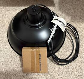 Rwhc17-sb Millennium Lighting R Series 1-light 17 Inch Pendant Satin Black