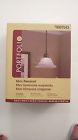 0007543 Mini-pendant Portfolio Brand Glass Finish Shade Alabaster Bronze