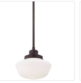 2254-576 Minka Lavery Schoolhouse 1-light Pendant In Brushed Bronze