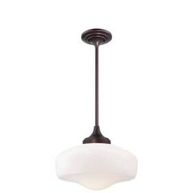 2258-576 Minka-lavery 1 Light 13.25 Inch H Indoor Schoolhouse Pendant Bronze Read