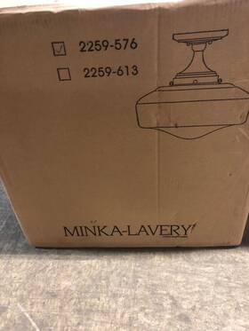 2259-576 Minka Lavery 1-light 15.5 Inch Semi-flush Ceiling Light Brushed Bronze