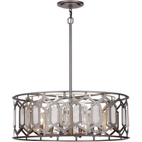 3587-795 Minka-lavery Hexly Pendant Bronze And Sultry Silver