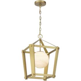 3784-732 Minka-lavery Shimmer 1 Light 13 Inch Legacy Brass Pendant Ceiling