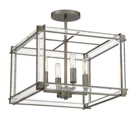 3859-756 Minka Lavery - Langen Square 4 Light Semi-flush Mount