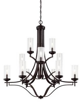 4646-579 Minka-lavery Elyton 12 Light 36 Inch Wide Taper Candle 3-tier Chandelier
