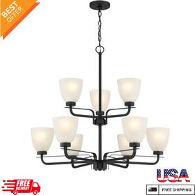4889-66a Minka Lavery Kaitlen 9 Light 31 Inch Wide Two Tier Vantage Chandelier