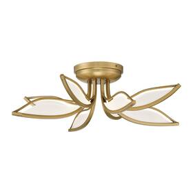 5655-732-l Minka Lavery 5655-l Papilio 21 Inch W Semi-flush Ceiling Fixture - Brass