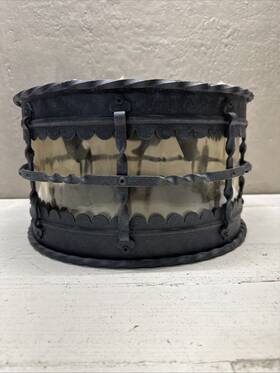 8889-a39 Minka Lavery Mallorca 3 Light Flush Mount Spanish Iron - Matte Black