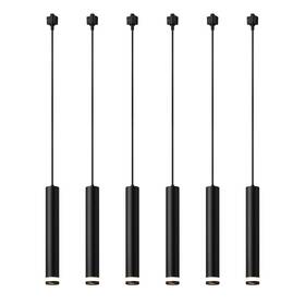 Wgd1055h1331b00 Mirrea 6 Pack Black Track Pendant Lighting For H Type Rail Hanging Cord