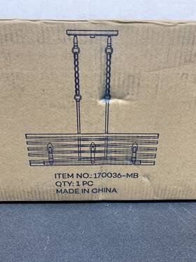 Ml726091-mb Miseno Annata 6 Light 32 Inch Linear Chandelier - Matte Black