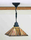 " Mission Tiffany "sq 13 Corn Stained 24-48 Prairie Pendant Meyda Style Glass