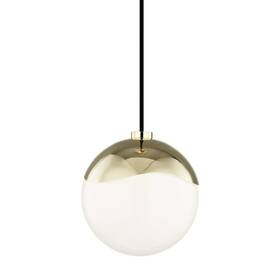 H125701s-pb Mitzi 806134834166 Ella 1 Light Small Pendant Model Polished Brass
