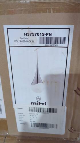 H375701s-pn Mitzi 806134893460 Polished Nickel Aria Pendant Light