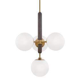 H289804-agb Mitzi Hudson Valley Brielle 4-light Pendant - New Open Box See Description