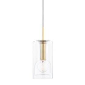 H415701a-agb Mitzi - Belinda-1 Light Pendant In Modern Style-6 Inches Wide By 13