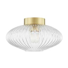 H537501-agb Mitzi - Reba-1 Light Flush Mount In Transitional Style-16 Inches Wide By 8.75