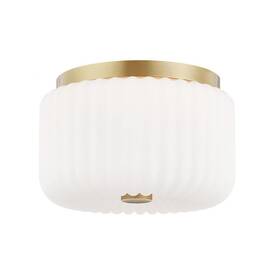 H340502-agb Mitzi Hudson Valley Lighting Lydia-two Light In Style-10 Inches Wide By 6.25 High Finish