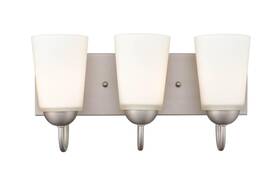 Vanity-8 Ml Lighting 9813-sn Ivey Lake - 3 Light Bath Inches Tall And 16 Wide-