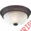 Ml182pnul Quoizel Melon Flush Mount Plld Brnz Sml New 611728161456