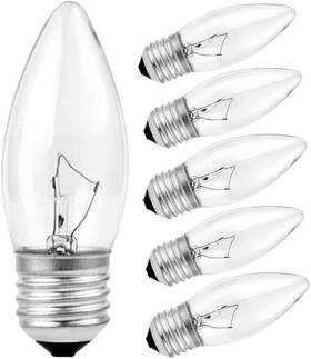 Mmbgjkg 445039363321 60w Incandescent Torpedo Tip Chandelier - Equivalent Medium E26 Candelabra
