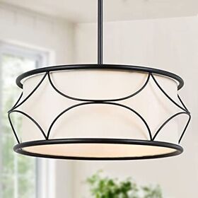Modern Drum Lighting Chandelier Dining Room Chandeliers 3-light Pendant