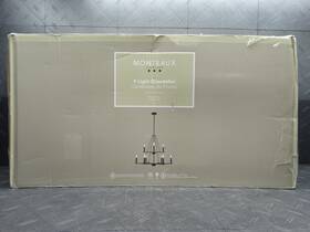 1009900350 Monteaux Lighting Maverick 9-light Black Tiered Candle Chandelier Light Fixture