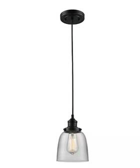 C1085001a Monteaux Lighting 1-light Mini Pendant Light Oil Rubbed Bronze With Clear Glass Shade