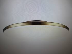 Hs-8624 Monteaux Lighting 13 Inch Brass Integrated Led Semi-flush Mount Ceiling Light