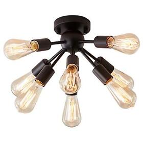 Mount Sputnik Ceiling Light With 8 Lights Modern Antique Black