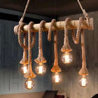 Mph801766 Unbranded Head Industrial Vintage Hemp Rope Chandelier Pendant 6091693146179